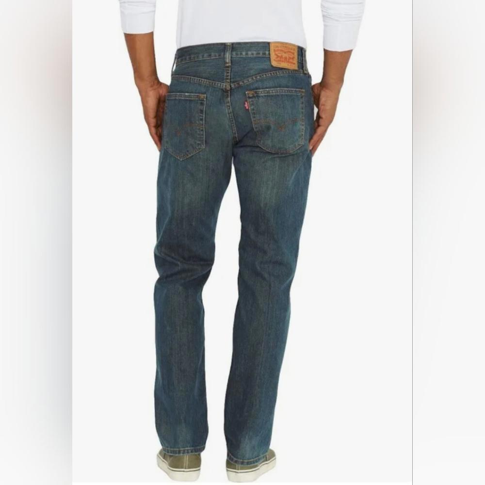 LEVI'S 559 Medium Wash Regular Fit Straight Leg Distressed Sz. 38x34